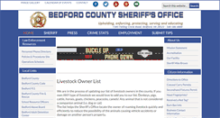 Desktop Screenshot of bedfordcountysheriff.org
